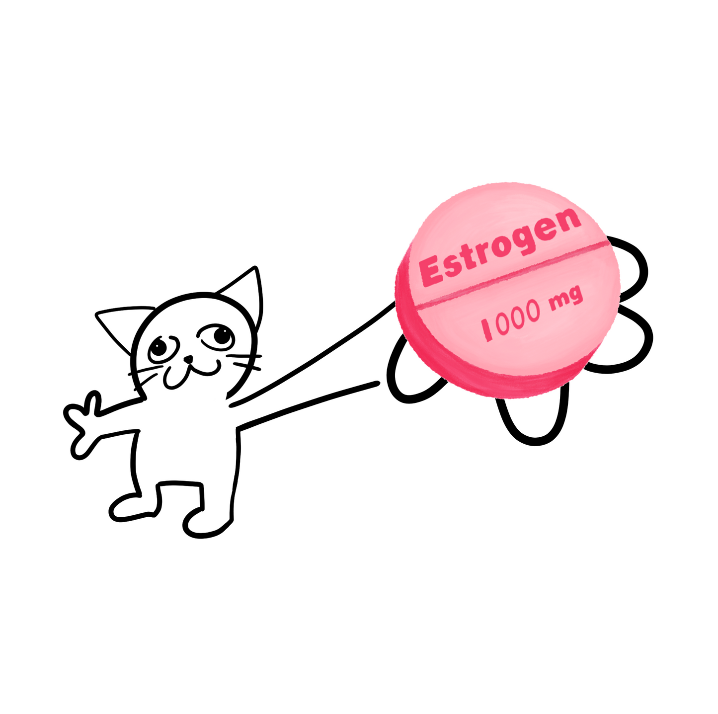 Estrogen Cat Graphic Tee